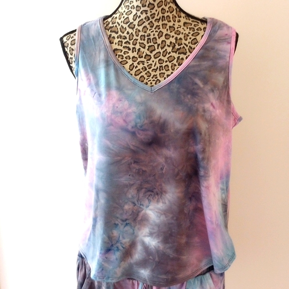 Harlow&Rose 2-Piece Pajama Set Size:L Colors:Purple,Blue,Gray NWT - Picture 1 of 13